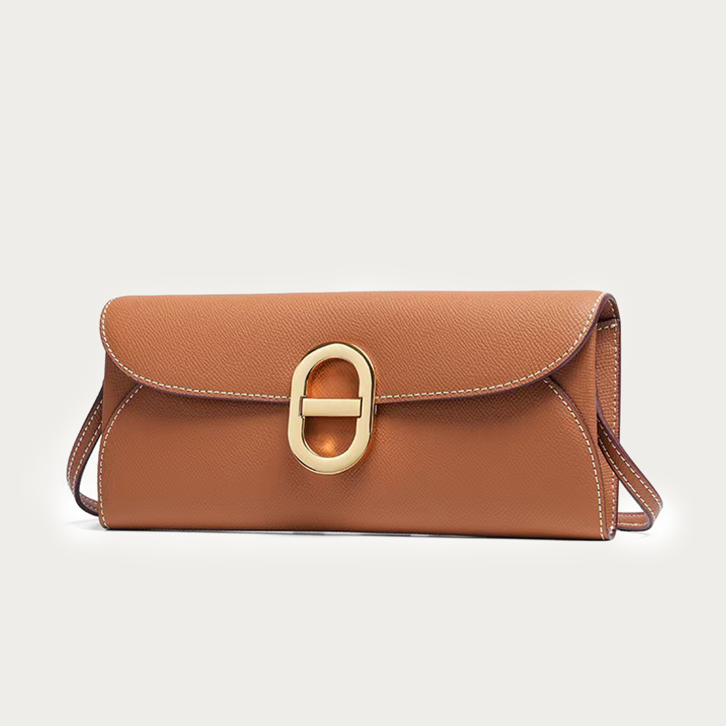 Luxury Bags Leather - Carteira WOC de Couro Genuíno com