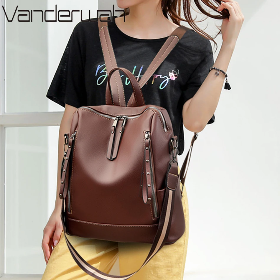 Mochilas multifuncionais de co - Luxury Bags Leather avaliação e preço